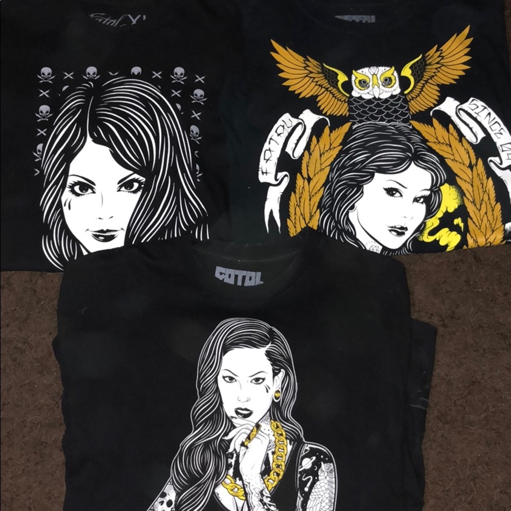 4 XL FATAL brand men’s T-shirts Lot